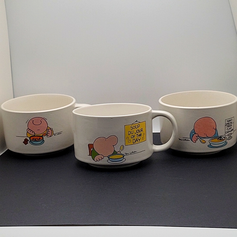 Ziggy Mugs By Tom Wilson- Set of 3